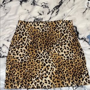 Cheetah print skirt
